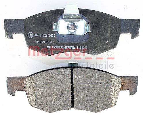 METZGER 1170249 Bremsbelagsatz, Scheibenbremse